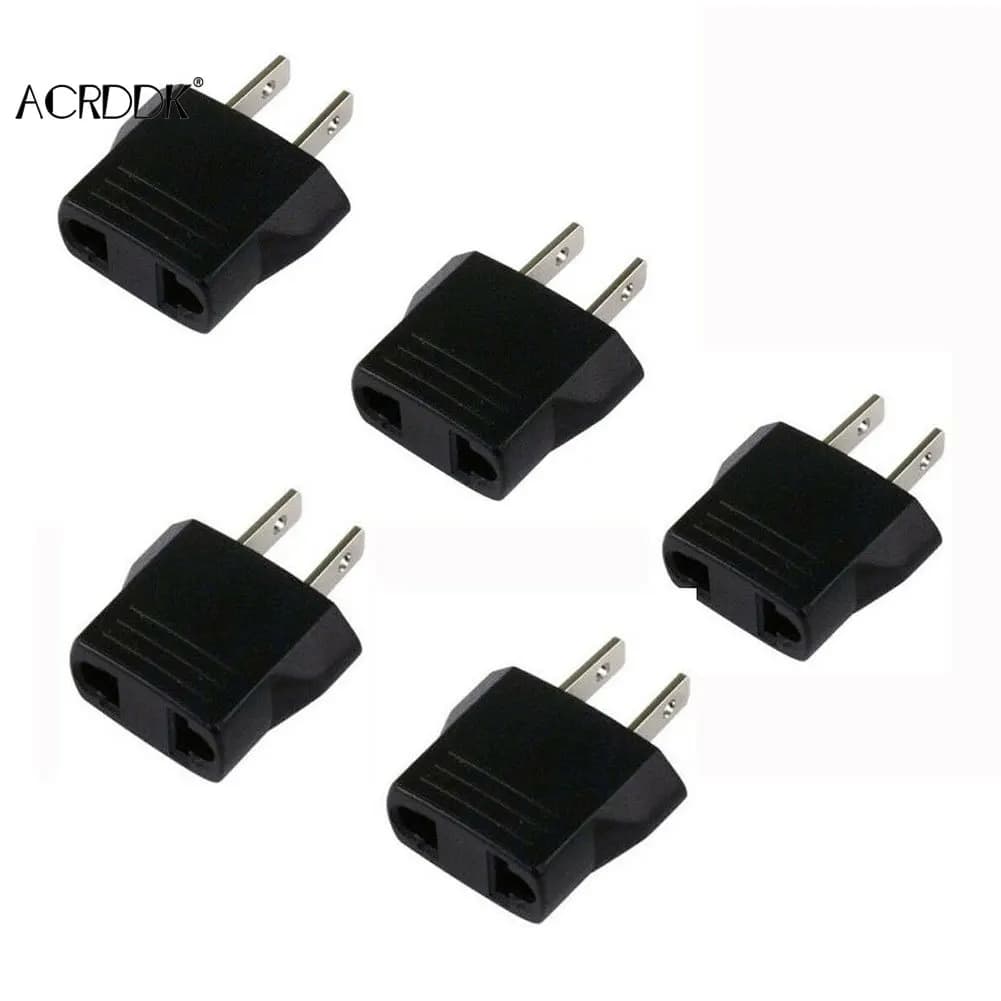 Adaptateur de Conversion 110V à 220V, 5 pièces, prises ue/US, adaptateur de voyage, convertisseur po