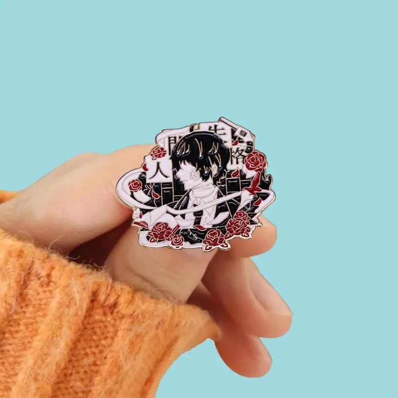 Broche en émail Bungo Stray Dogs, broche Dazai Osamu, badge anime