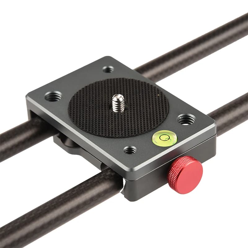 VLOGMAGIC Rail de glissière vidéo de table en fibre de carbone de 16 pouces pour caméras de smartpho
