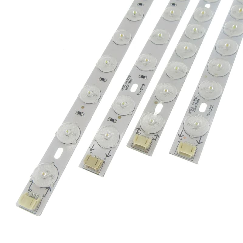 10 pièces LED Tube plafonnier Module Source 4W 6W 8W trois couleurs 2835 LED barre lumières plafonni