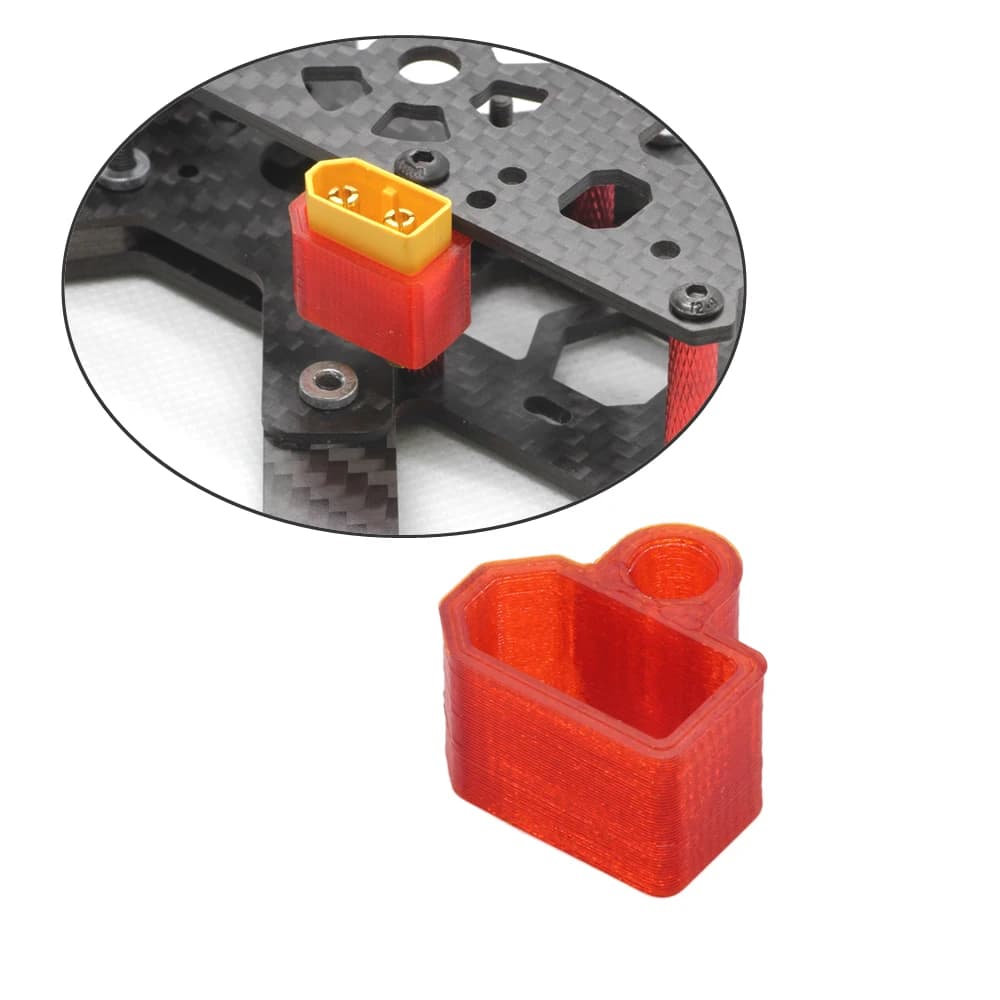Siège de fixation de connecteur d'alimentation d'impression 3D, coque résistante aux chocs, couvercl