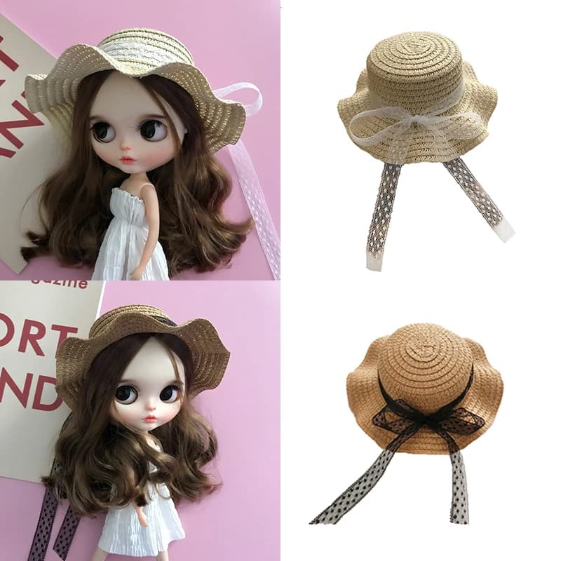 DLBell-Chapeau de paille fait main pour poupée Blyth, accessoires de pullip Licca, Azone 1/6, nouvea