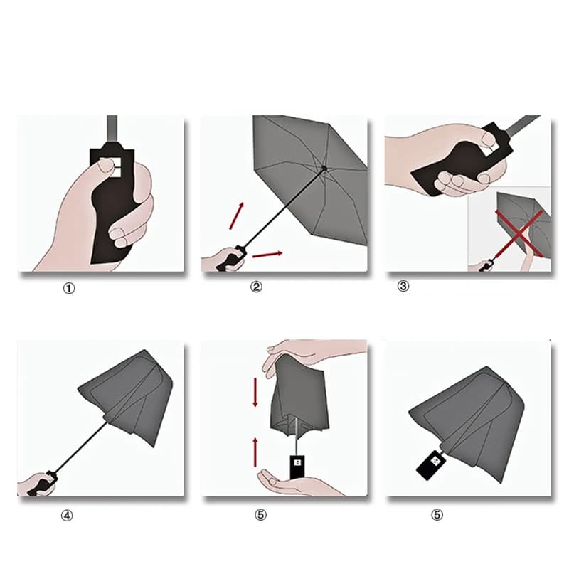 Parapluie existent avec Logo de Voiture pour Homme et Femme, Portable, Compact, Imperméable, Coupe-V