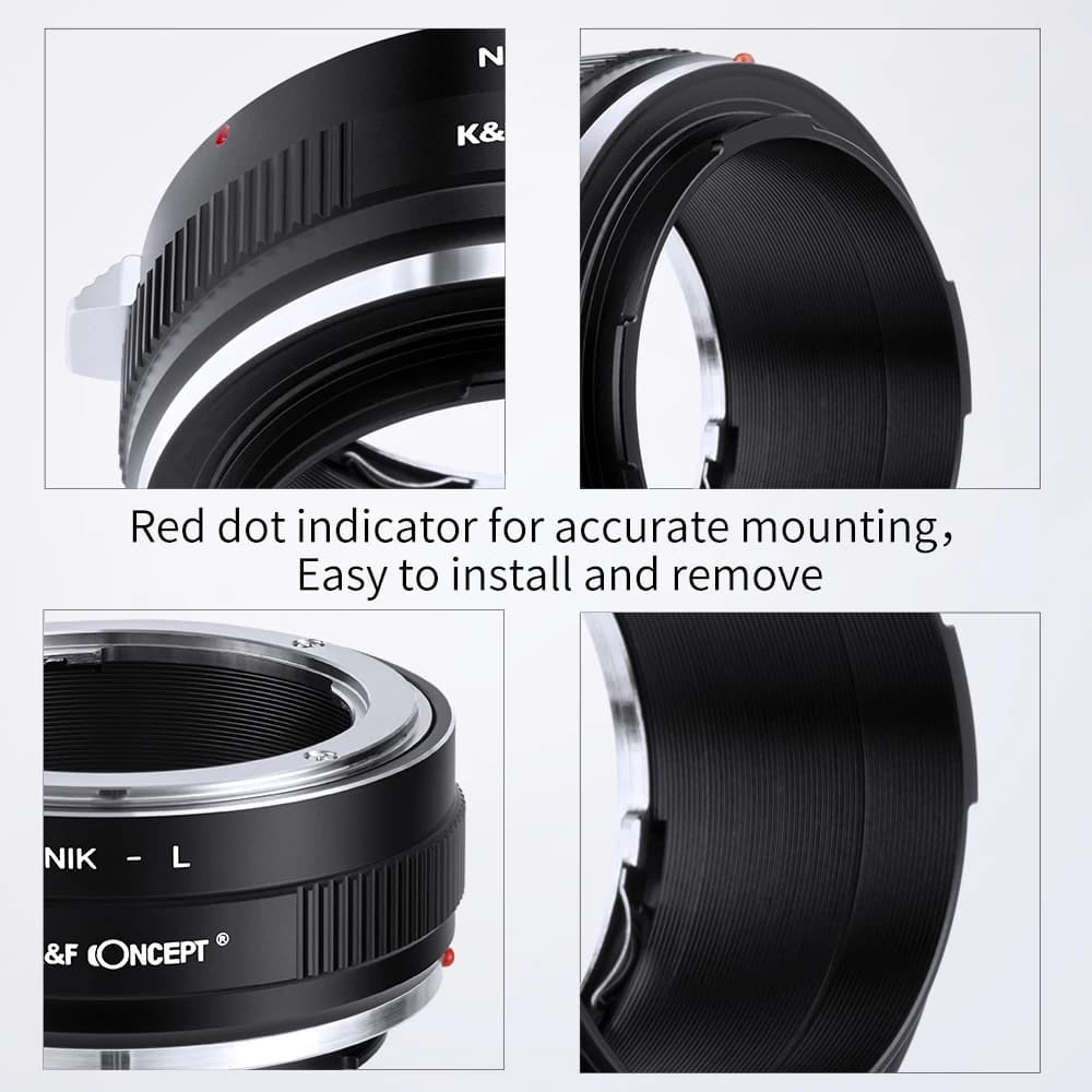 Adaptateur d'objectif d'appareil photo K&F CONCEPT Nik-L pour objectif Nikon F AI vers boîtier d'app