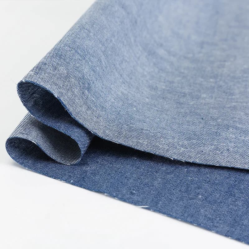 Tissu Denim d'été en coton de couleur unie, pour accessoires de couture, vêtements, chemise, jupe, 4