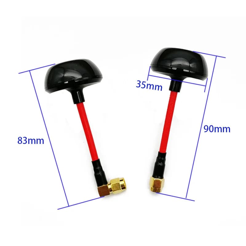 Antenne champignon omnidirectionnelle 5.8G 3dBi TX/RX RHCP FPV SMA RP-SMA mâle pour Drone de course 