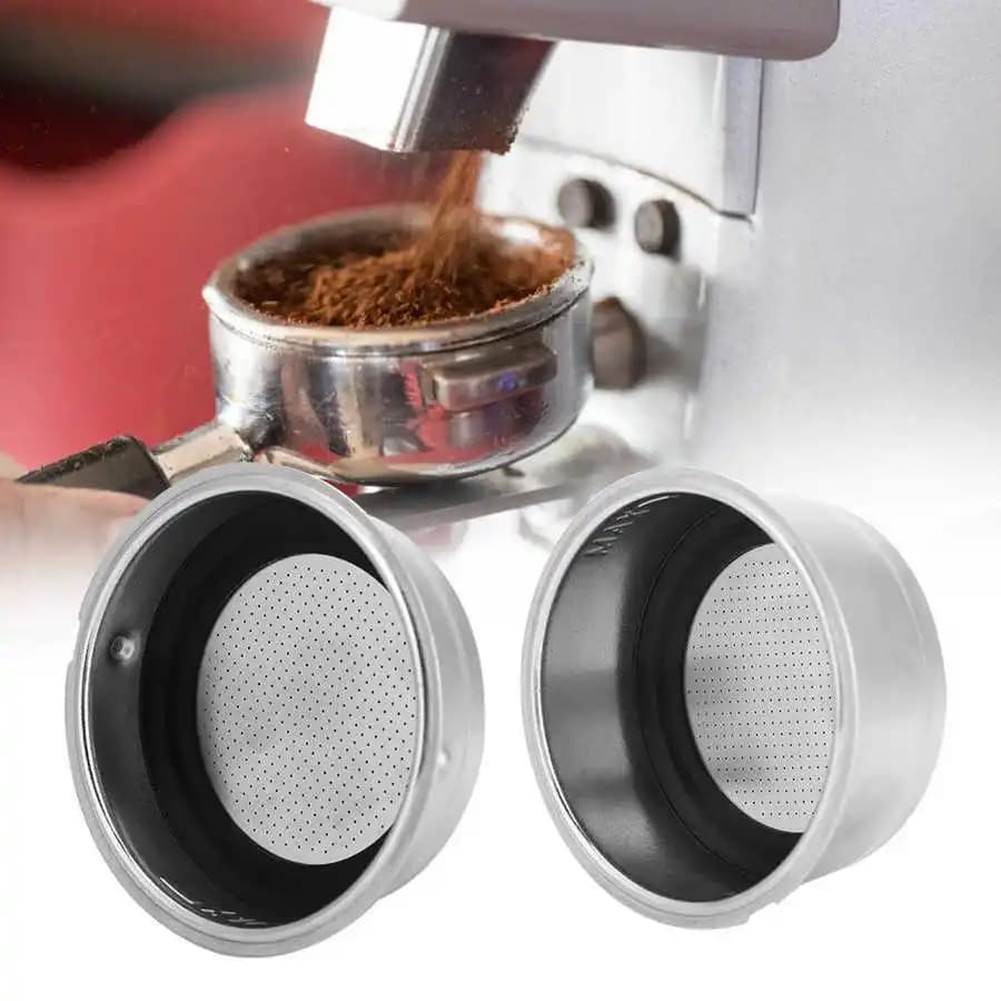 Mir à filtre à café en acier inoxydable avec poignées amovibles, bol passoire, accessoires de pièce 