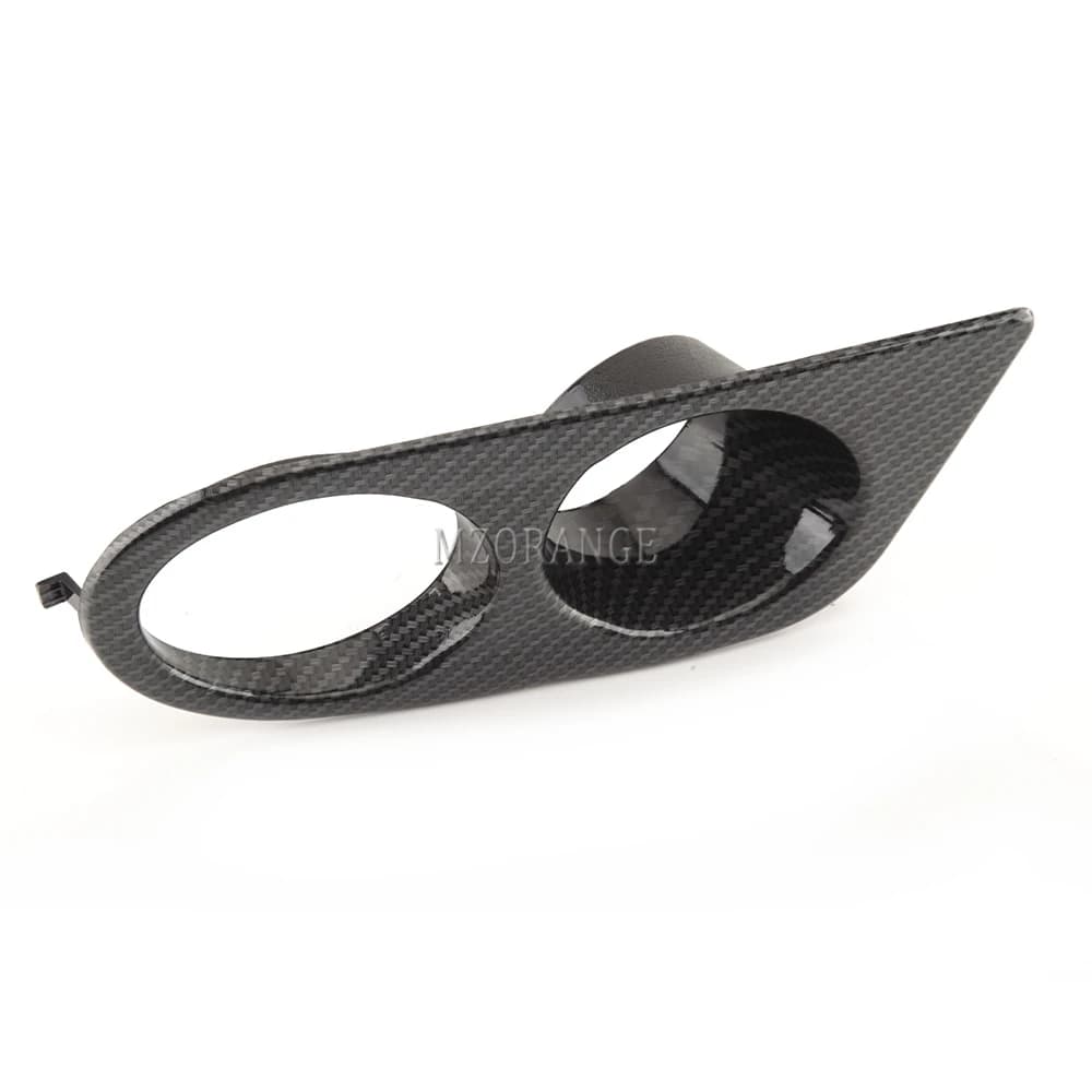 Couvercle de phare antibrouillard en Fiber de carbone pour BMW E46 M3 2001 – 2006, cadre de grille n