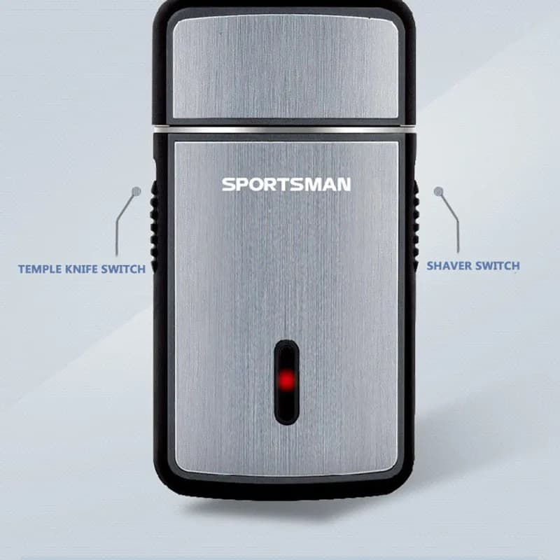 Mini rasoir électrique pour hommes, rasoir Portable multifonctionnel, couteau à barbe, chargeur USB,