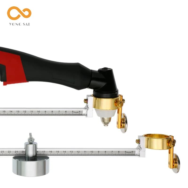 Torche de découpe Plasma réglable P80, rouleau de boussole circulaire, roue de guidage magnétique, o