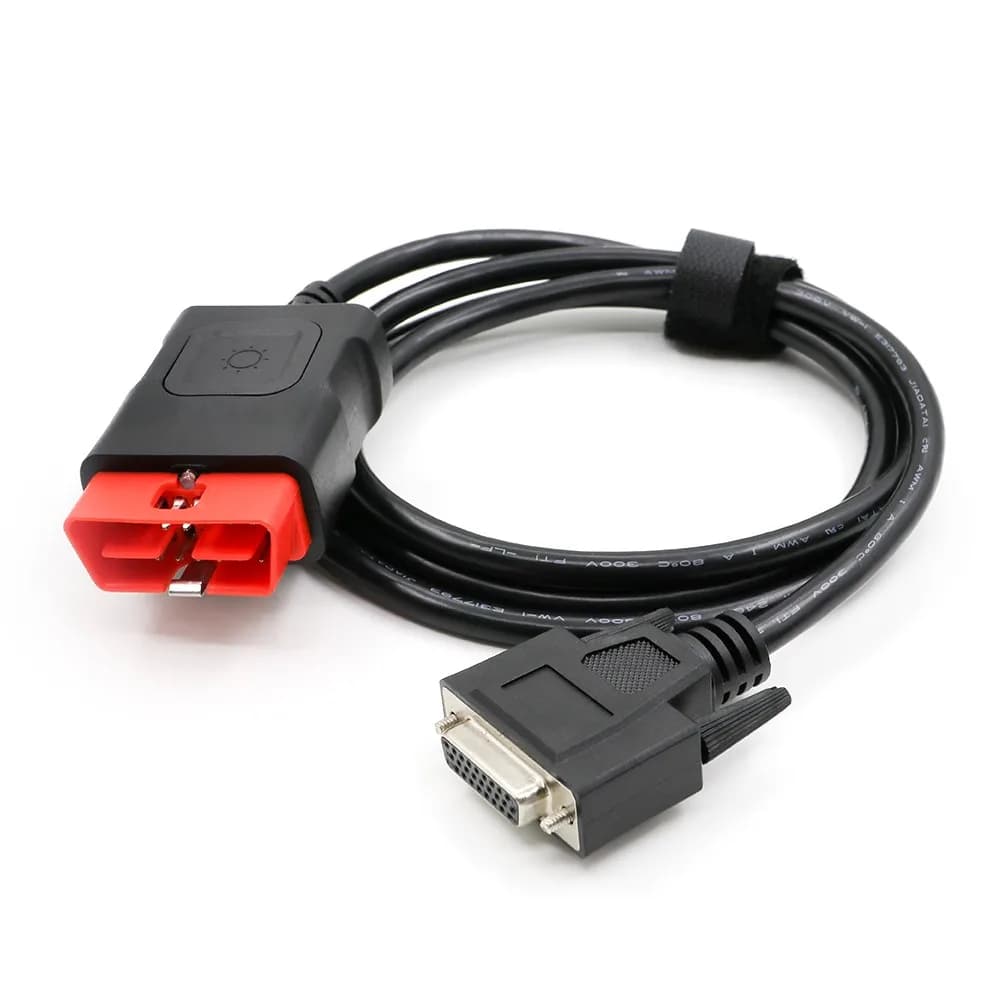 Câbles OBD avec lumière LED pour connexion de EAU, écriture, rouge, noir, câble obd2 pour Tnesf Delp