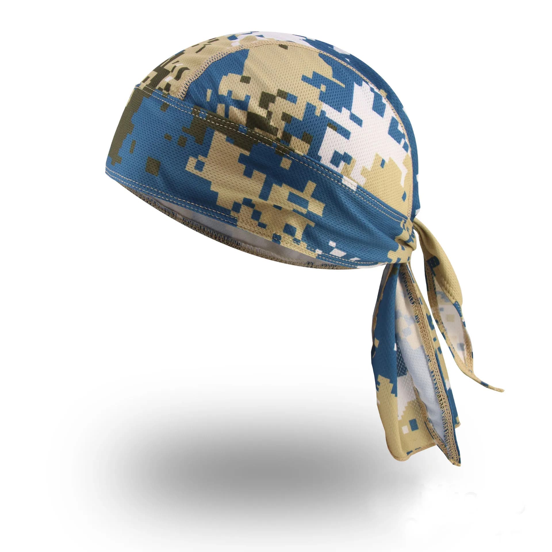 Nouveau bandeau été hommes imprimé casquette de cyclisme Protection solaire Camouflage pêche course 