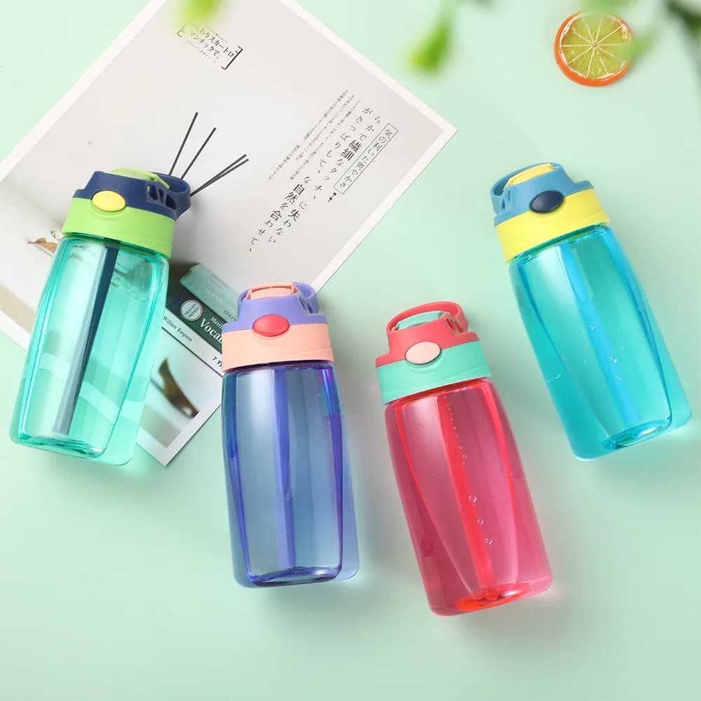 Bouteille d'eau portable avec paille pour enfants, tasse de fitness pour filles, voyage, HI Gym Spor