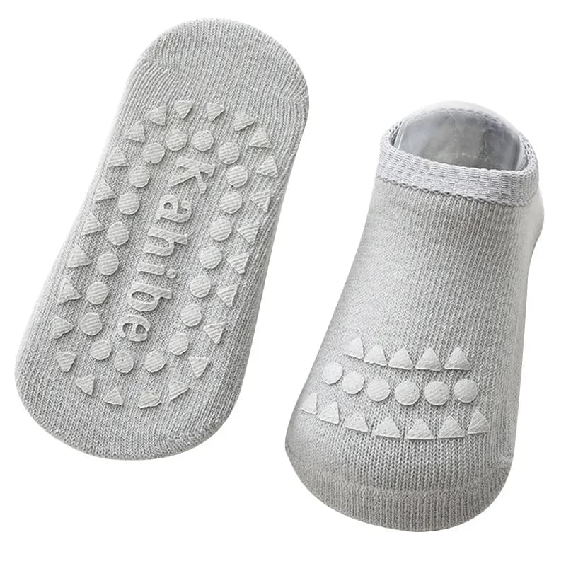 Ensemble de chaussettes et genouillères pour bébé, pour filles et garçons, couleur unie, antidérapan