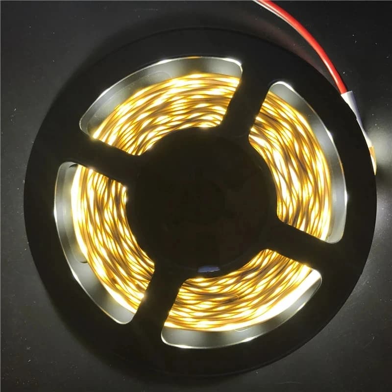 Bande lumineuse LED 12V 5M 300 LED SMD 3528, bande à diodes RGB et couleurs uniques, ruban LED de ha