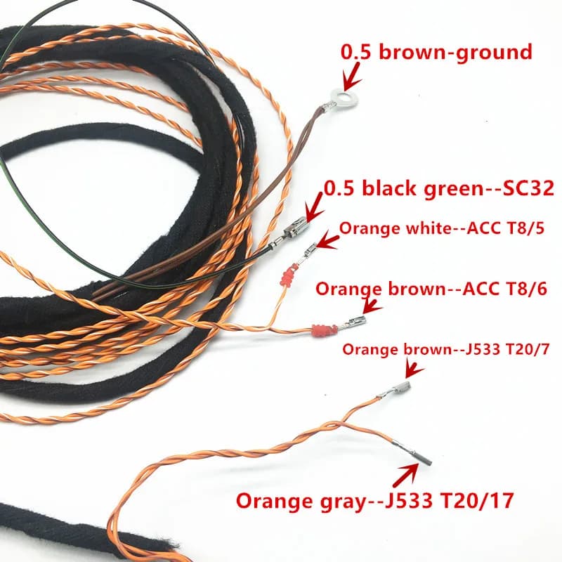 MQB – système de maintien d'assistance de voie, faisceau de câbles avec broche de connexion de crois