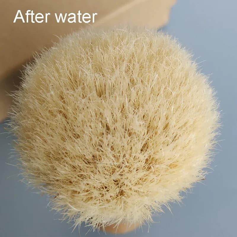 Dscosmetic KENSURFS brosse de rasage en poils de sanglier plisoft avec une bonne barbe arrière et un