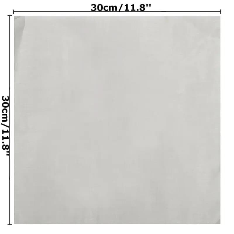 Filtre à mailles en acier inoxydable, 4-400 mailles 30x30cm, réparation frontale en métal, filtre à 