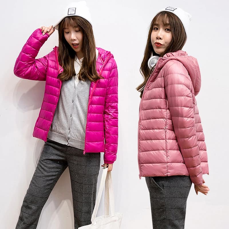 Doudoune Ultralégère 2025 en Duvet de Canard pour Femme, Manteau d'Automne et d'Hiver, Nouvelle Coll