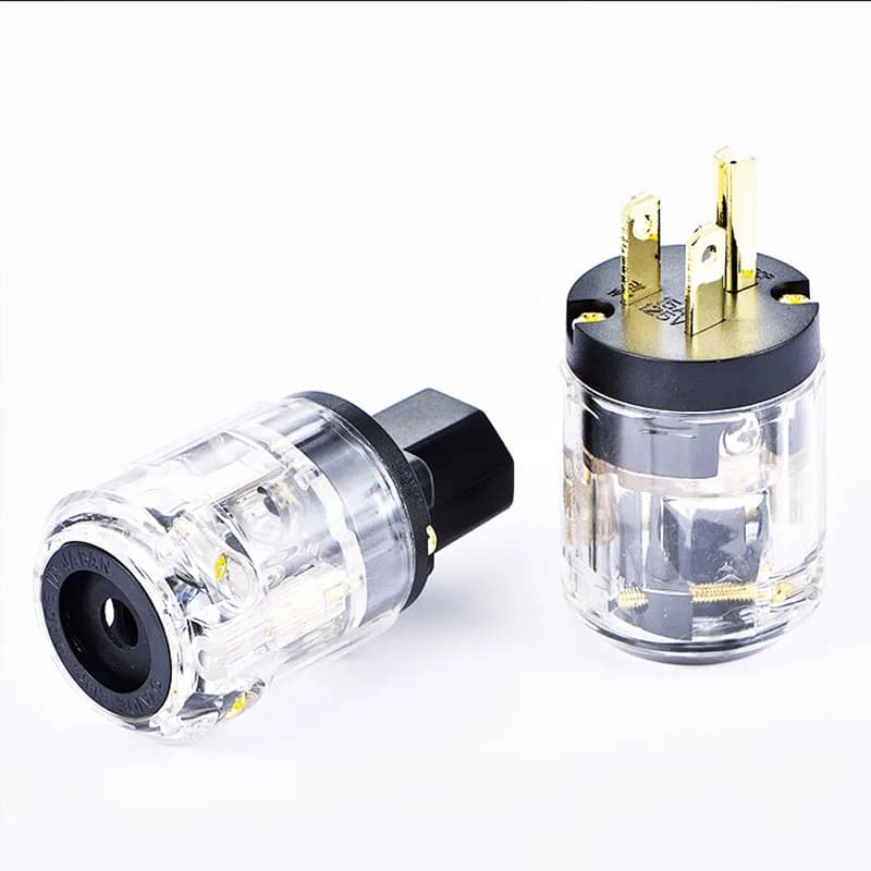 1 pièce Prise d'alimentation audiophile HIFI, prise de câblage audio réutilisable, connecteur AV dro