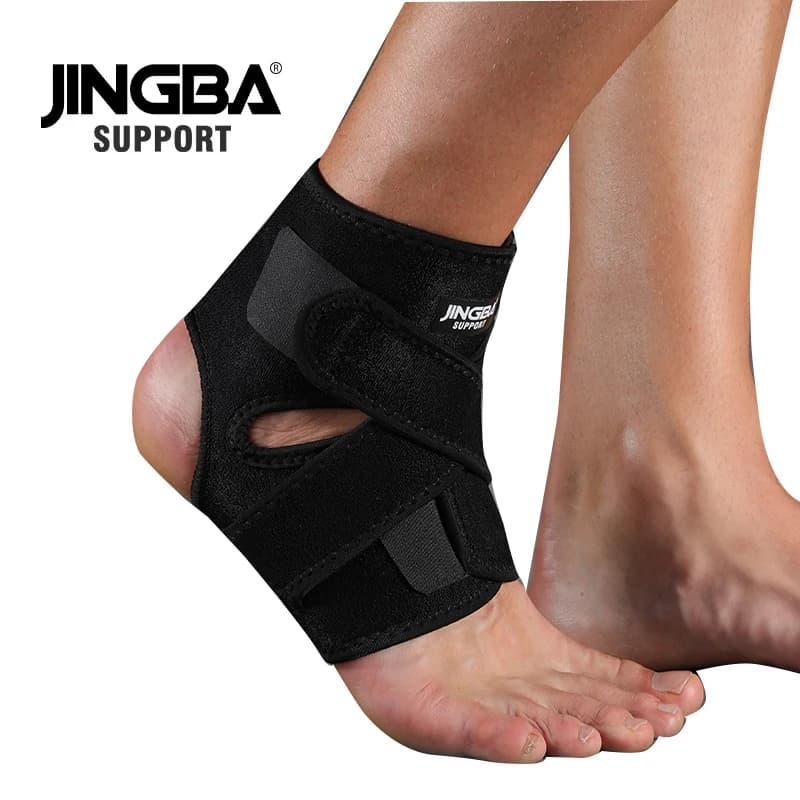 JINGBA SUPPORT 1 pièces attelle de cheville à Compression réglable Support de protection sport prote