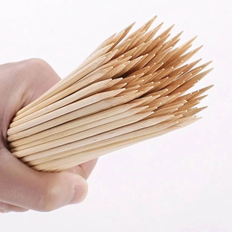 Bâtons en bois de bambou de 40cm, 50 pièces, bâtons professionnels pour plantes de jardin, cannes à