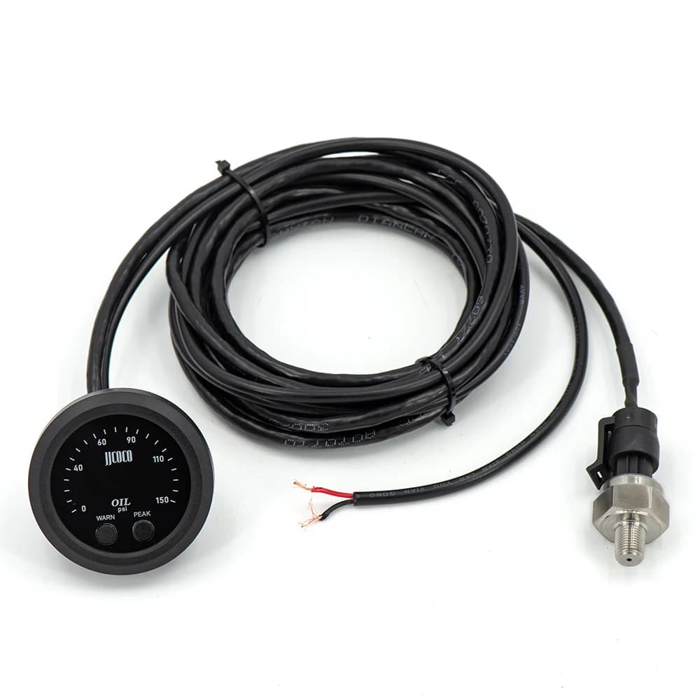 Jauge de pression d'huile électronique automatique universelle, ultra-mince, capteur 1/8 Npt, compte