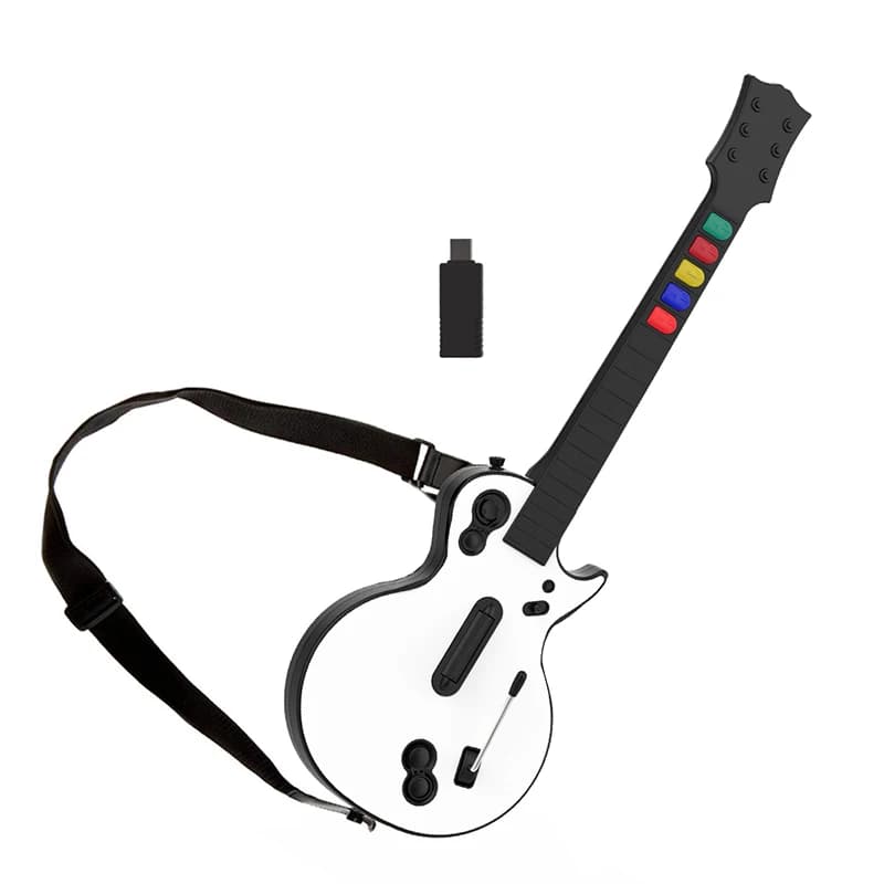 Manette sans fil Guitar Hero pour PC PS3 compatible avec les jeux Clone Hero Rock Band, joystick de 
