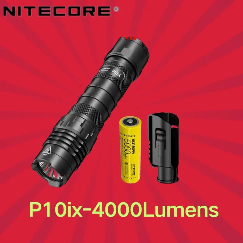 NITECORE P10ix lampe de poche haute puissance 4000Lumens 4 x CREE XP-L2 V6 LED lanterne LED Recharge