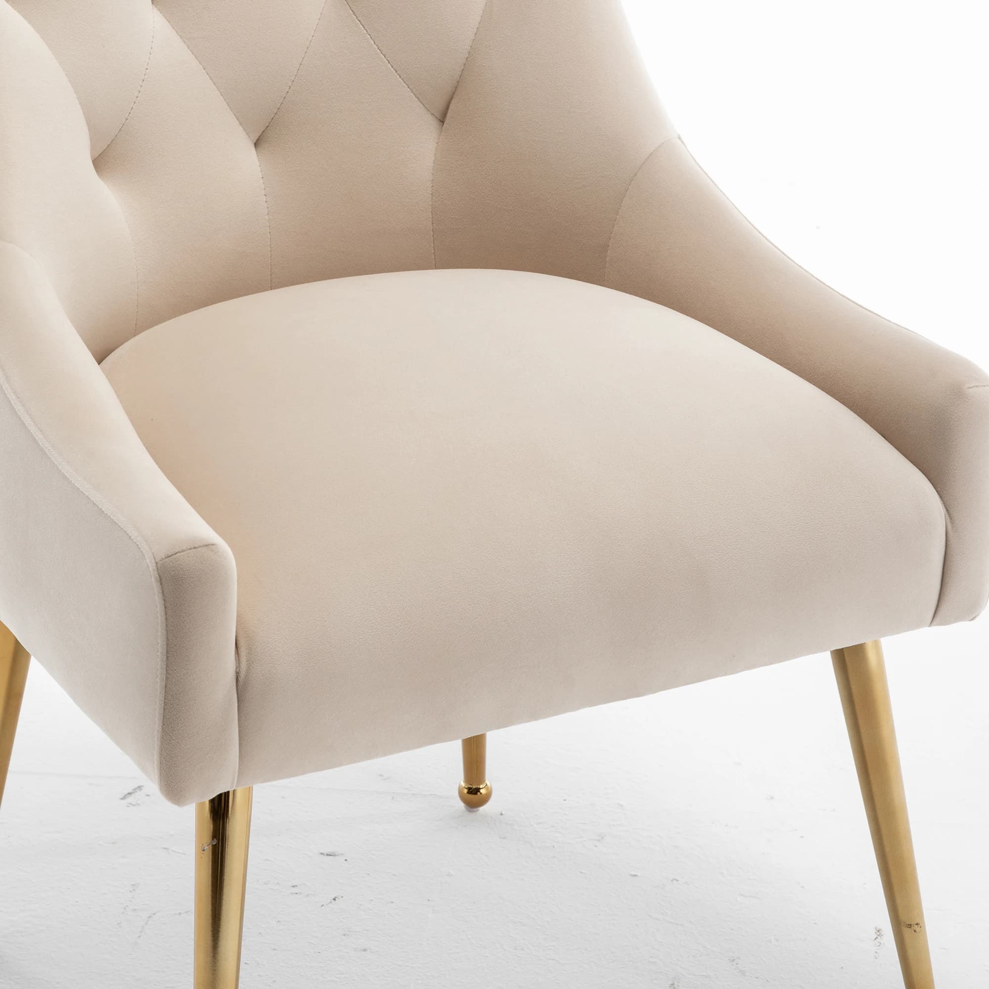 SEYNAR-Ensemble de 2 chaises de salle à manger modernes, chaise d'appoint avec dossier touffeté et n