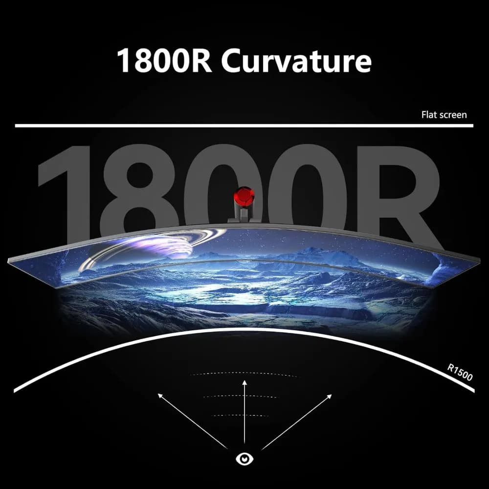 Moniteur de jeu incurvé 49 pouces 144Hz Ultrawide 32 9 WDFHD 3840x1080P HDR400 sRGB USB C DP HDMI, h