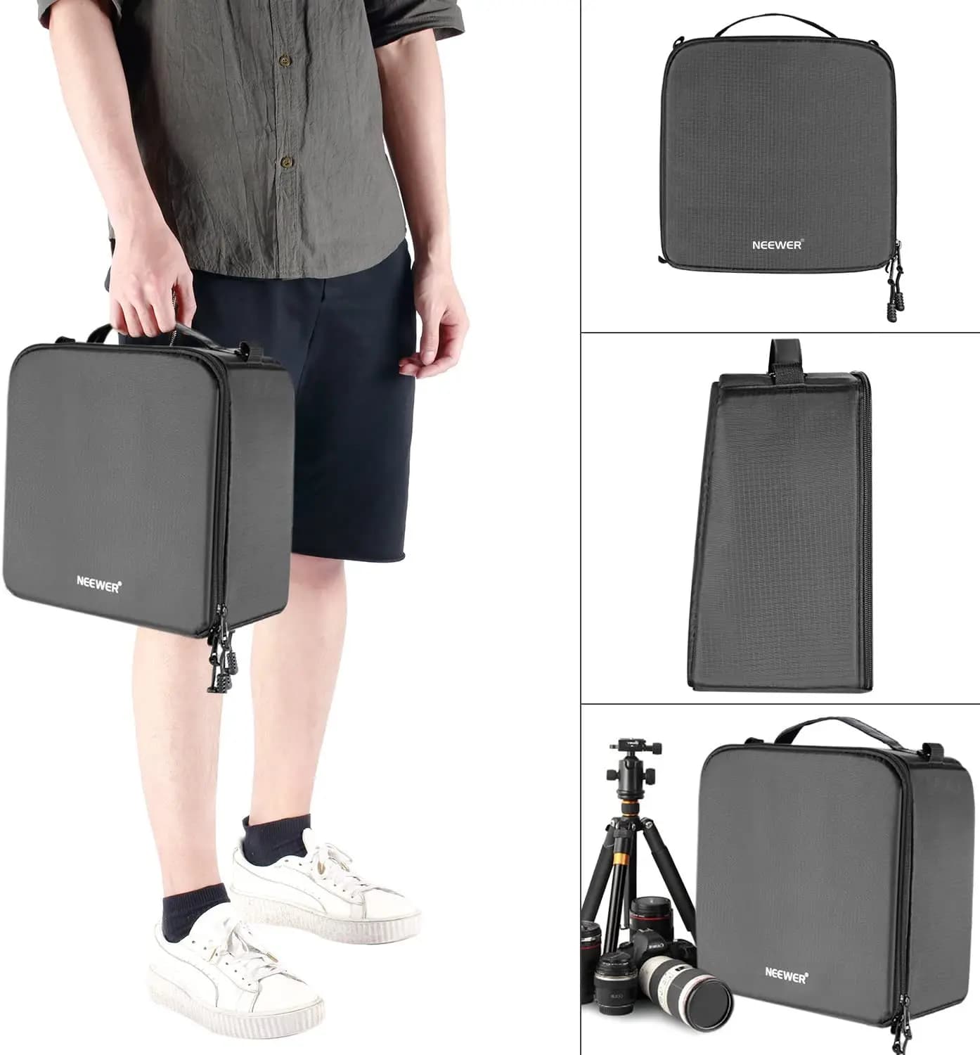 Neewer – sac rembourré pour appareil photo à cloison Flexible, sac à main de Protection pour apparei