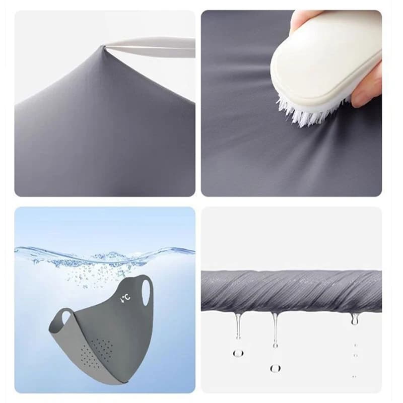 Masque Rafraîchissant en Soie Glacée pour Femme et Homme – Protection Solaire Légère, Lavable et Res