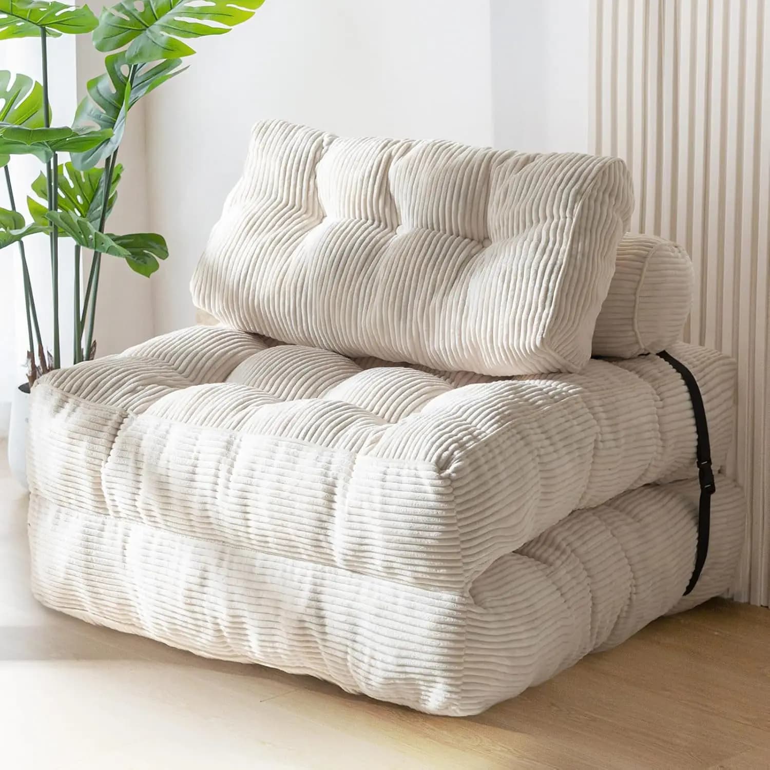Canapé à Compression sous vide pliable en tissu Simple, coin modulaire, multifonction, décoration no