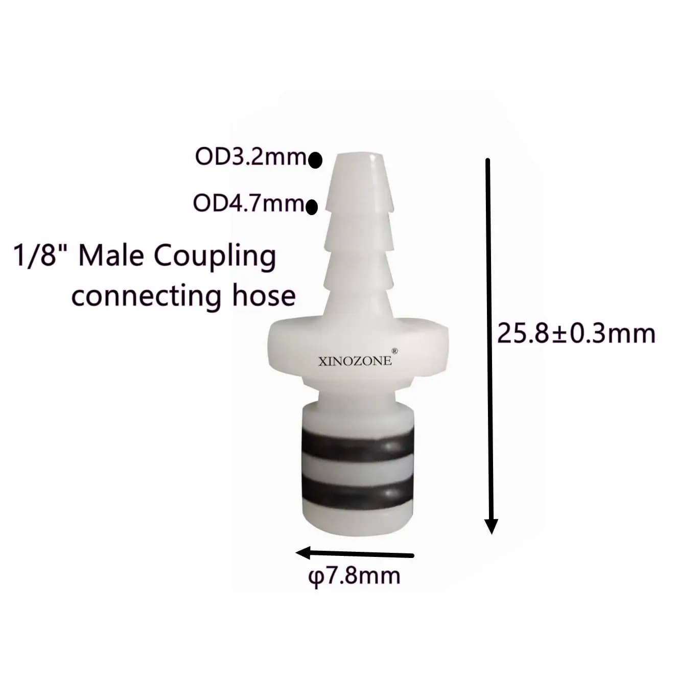 Connecteur rapide en plastique pour montage sur panneau, 1/8 ", 3/16", 1/4", raccord mâle et femelle