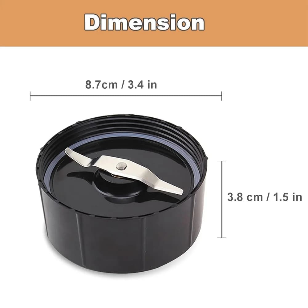 Lame plate de remplacement, Compatible avec le mélangeur Magic Bullet Original, presse-agrumes MB100