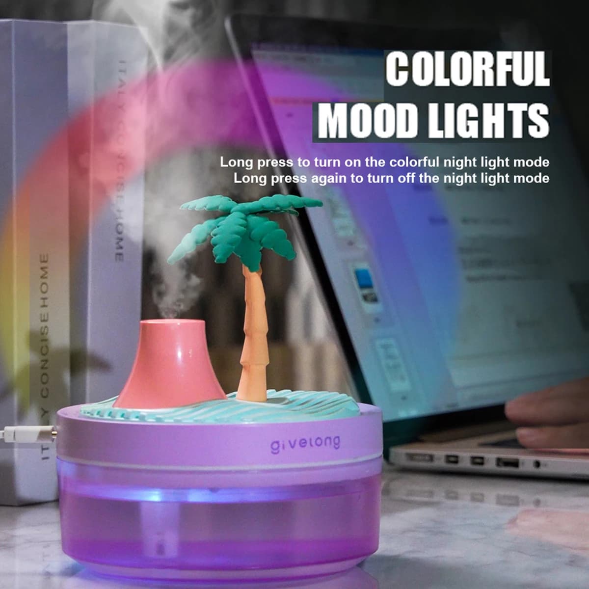 Humidificateur d'air de paysage, petit Spray d'hydratation, silencieux, pour chambre à coucher, bure