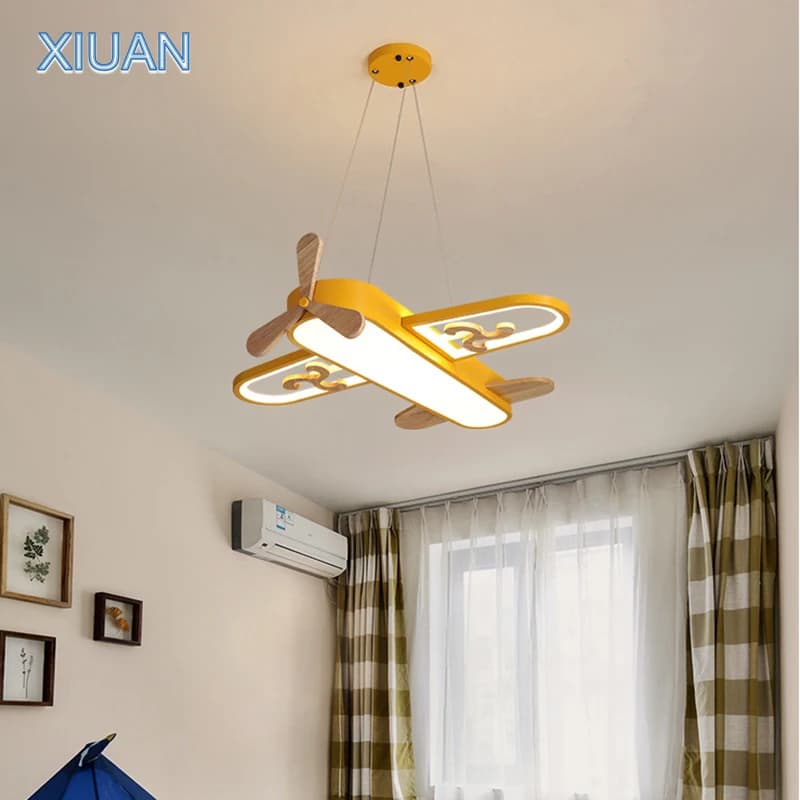 Plafonnier LED en Bois et Métal pour Chambre d'Enfant, Luminaire Décoratif d'Nik, Disponible en Rose