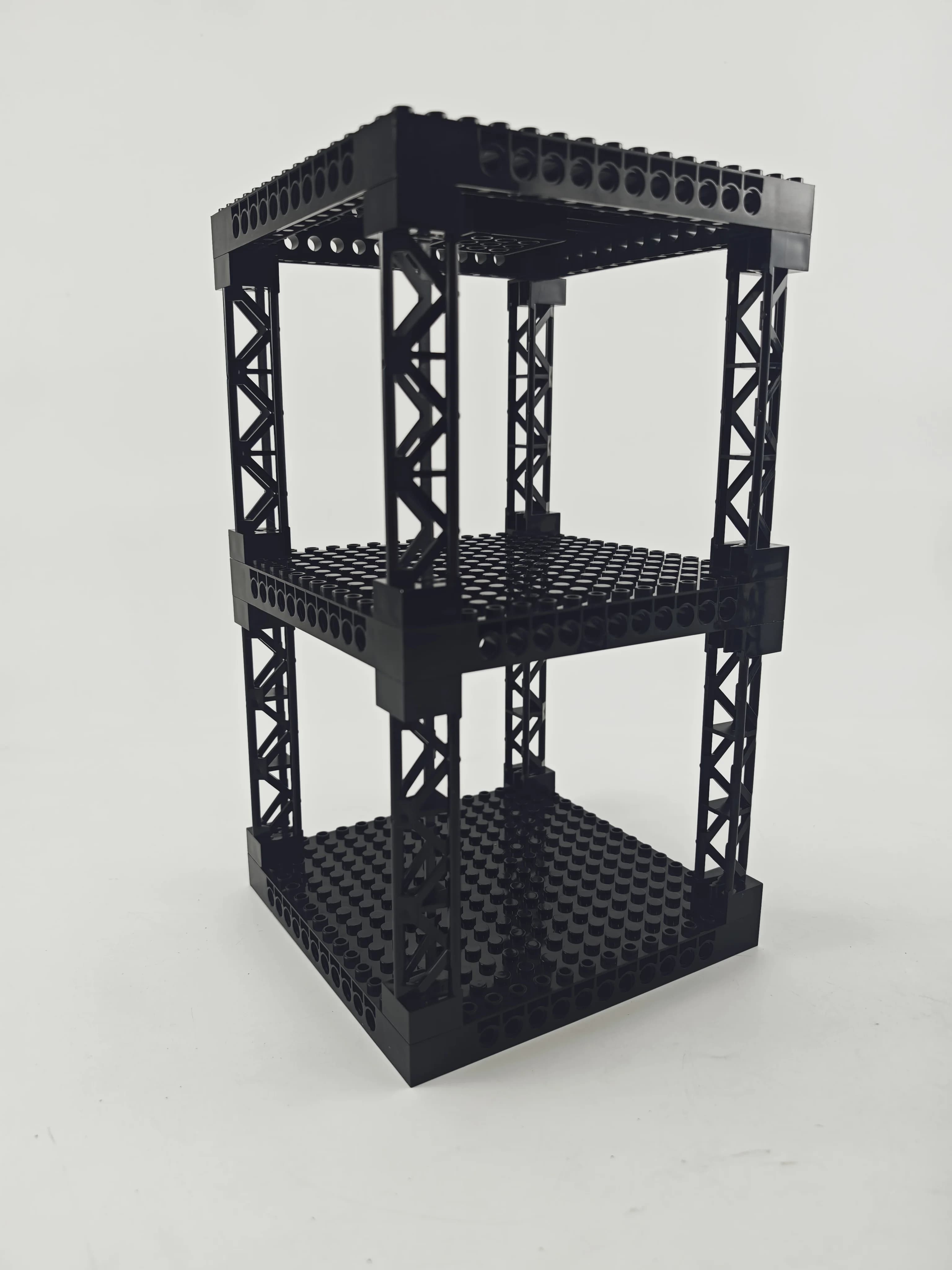Blocs de construction multifonctionnels, Support de rangement de bureau multicouche empilable, bunke