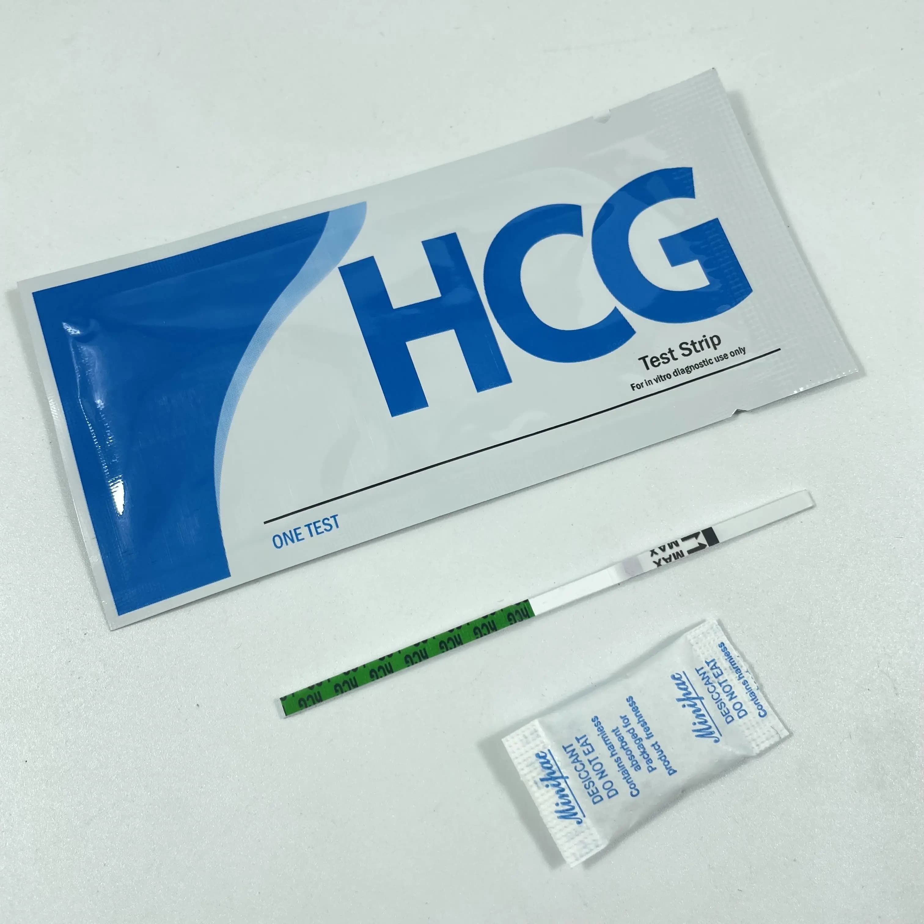 25 bandelettes de test de grossesse HCG - Précision supérieure à 99 %, utilisation facile à domicile