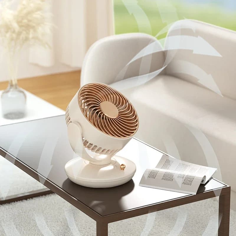 Ventilateur de bureau aste, petits appareils de climatisation portables, ventilateur à rotation auto