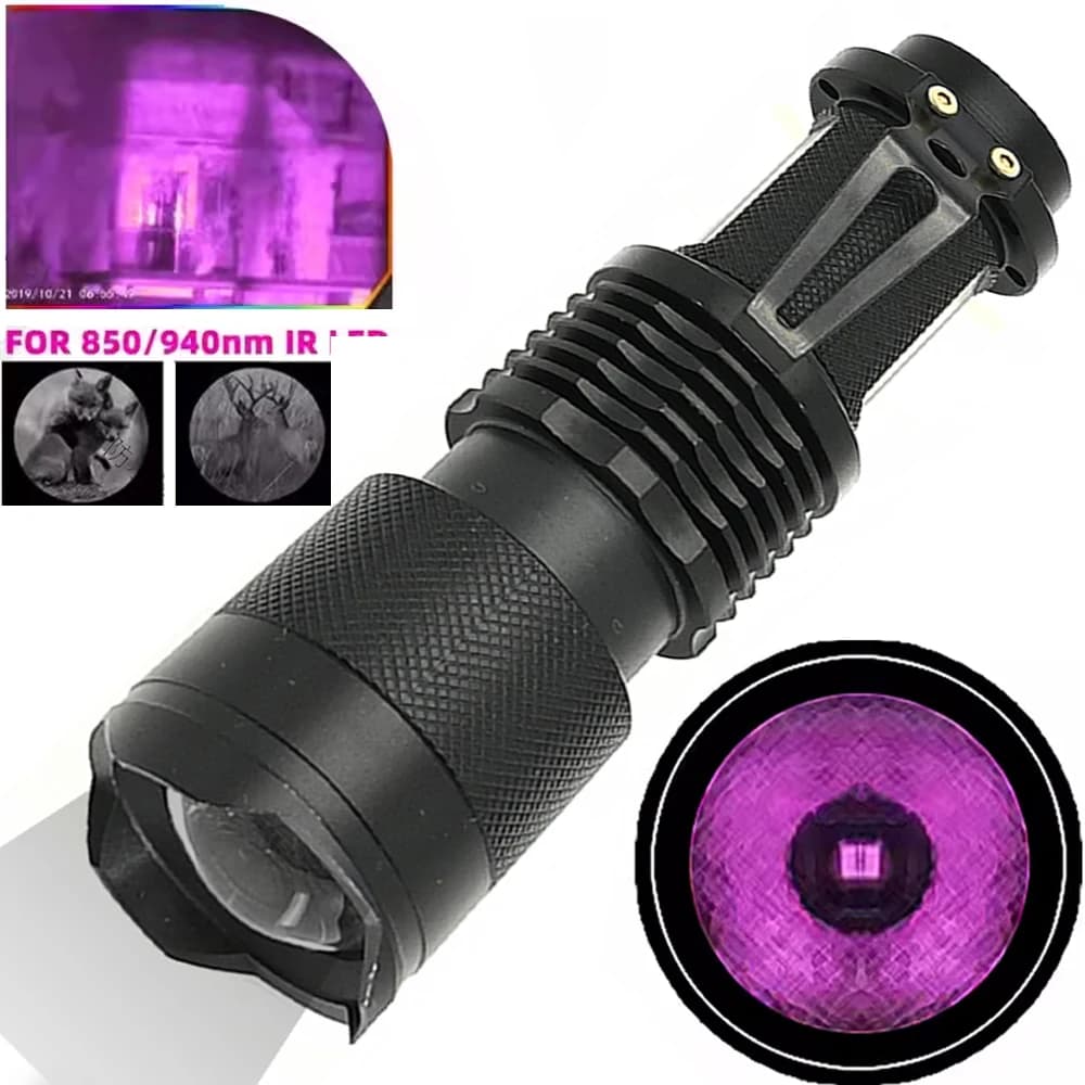 Lampe de poche IR 940nm, illuminateur infrarouge, lampe de poche illuminateur IR 850nm, Vision noctu