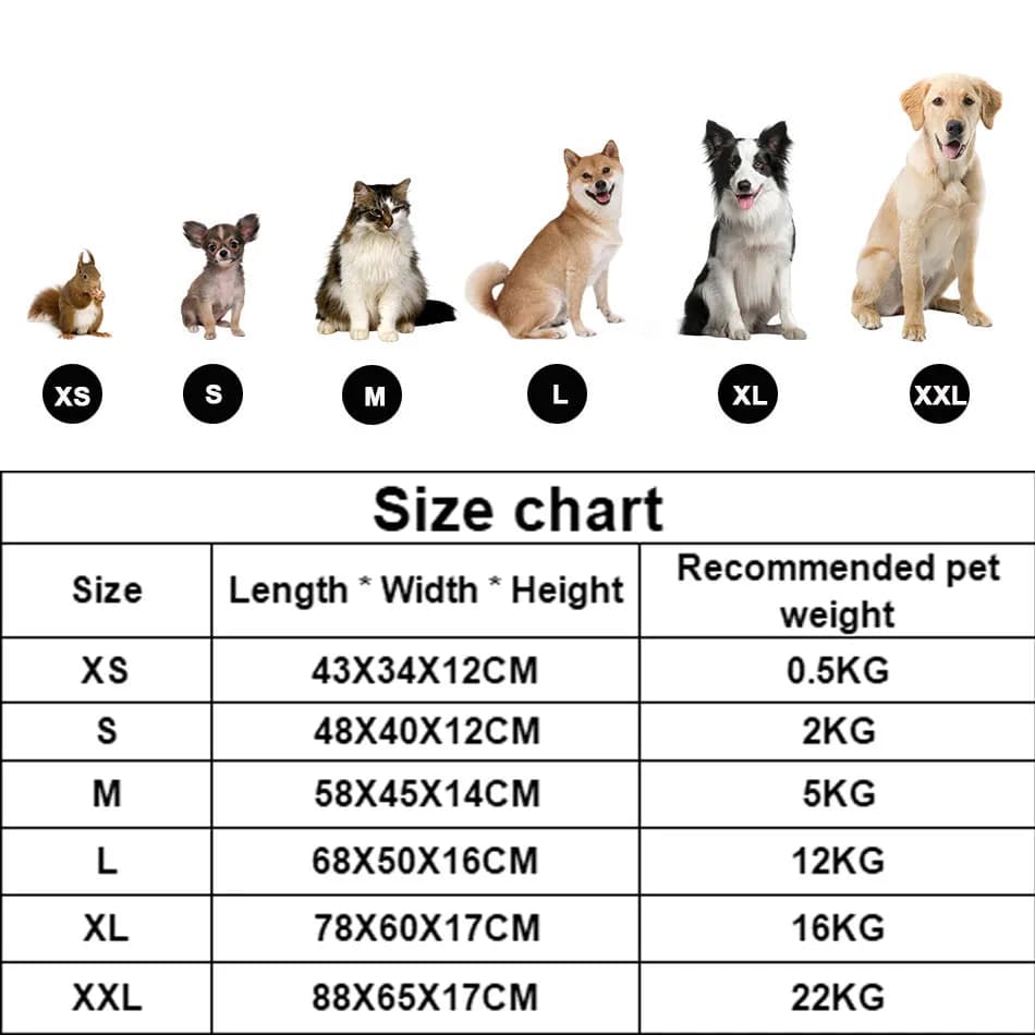 Lit pour chien et chat, niche carrée en peluche, canapé-lit pour chien de taille moyenne et petite, 