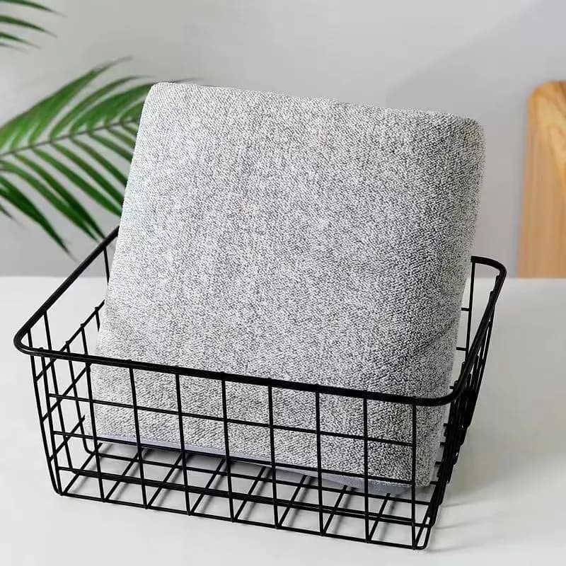 Ensemble de serviettes rayées en bambou à séchage rapide, pour expérience de salle de bain douce et 