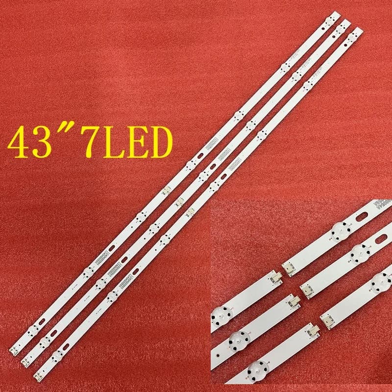 Bandes de rétroéclairage LED pour TV, 43LJ5550, 43UM7100PLB, 43LJ510V, 43UJ651V, 43LJ624V, 43LJ634V,