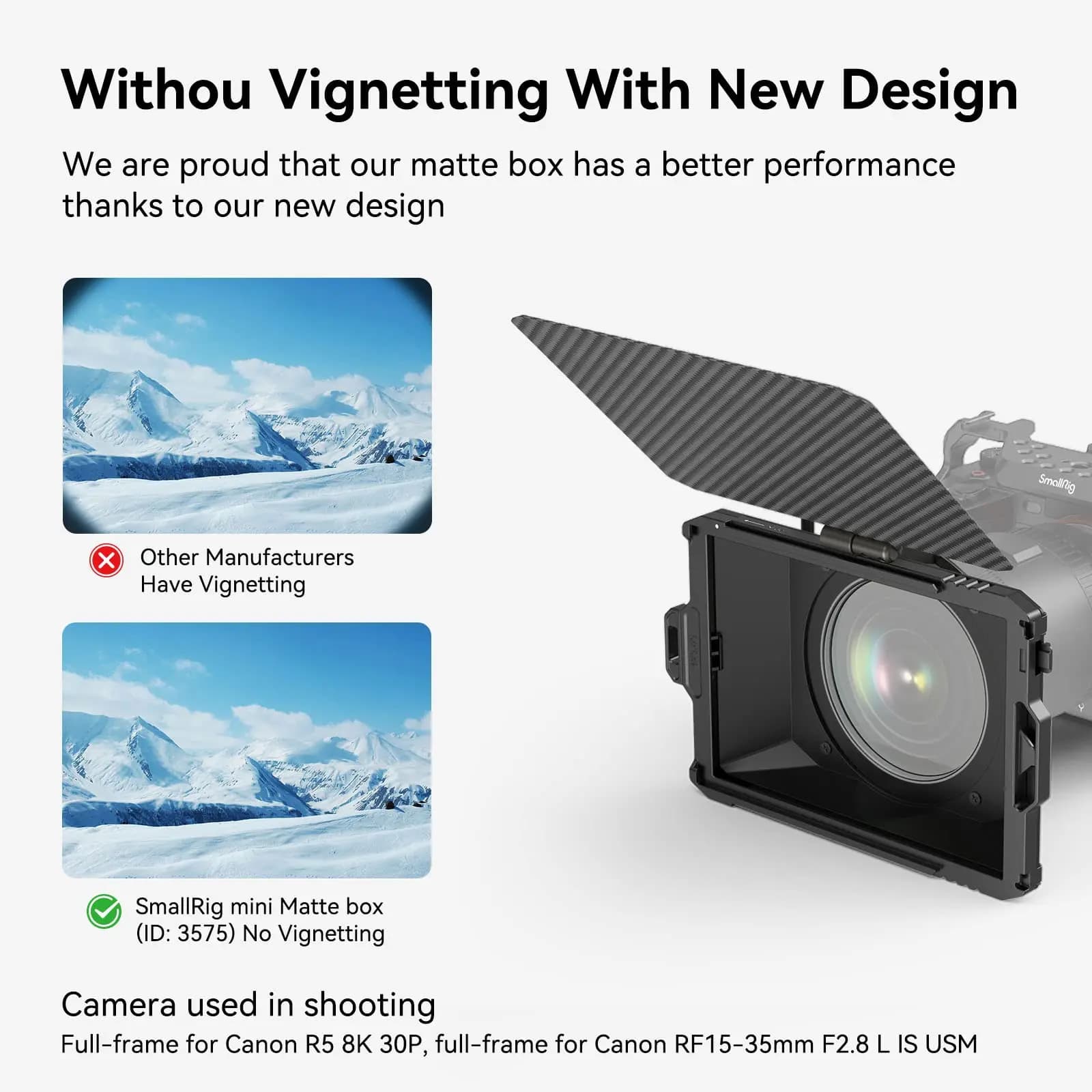 SmallRig-Mini appareil photo reflex numérique sans miroir, mise au point rapide, compatible avec obj