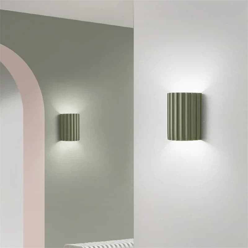Applique murale nordique moderne en résine, éclairage d'intérieur, lampe de chevet de chambre à couc