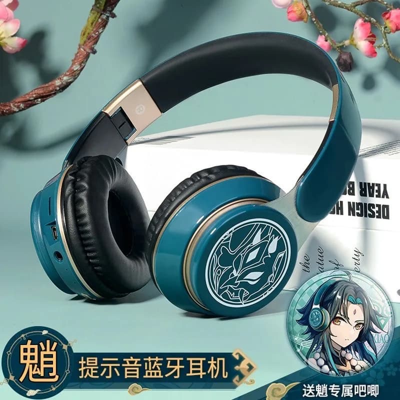 Genshin Impact thème casque Audifonos Klee Xiao Beelzebul Hutao Zhongli Kaedeharakazuha sans fil Cos