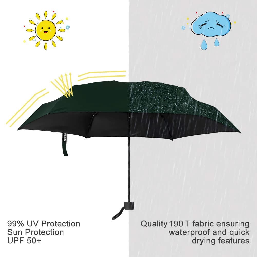 Petit Mini parapluie UV pour femmes, léger, Compact, de voyage, Parasol Portable, pour l'extérieur, 