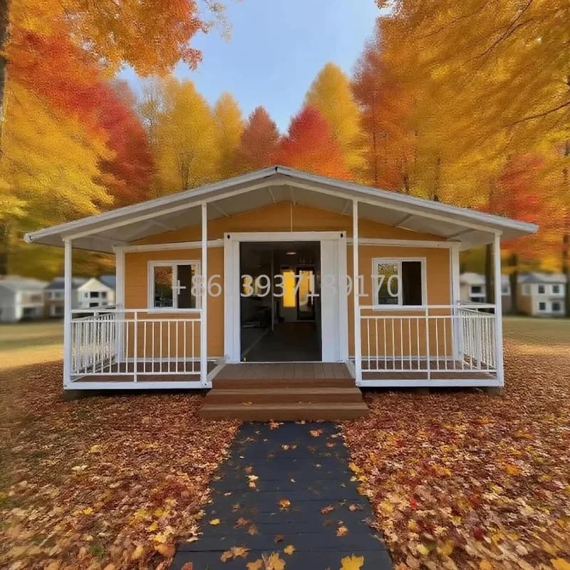 Maisonnette de 20 pieds à 2 chambres avec salle de bain et cuisine entièrement équipées, maison modu